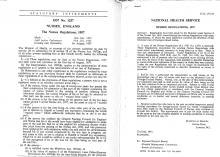 HM (57) 61: National Health Service: Nurse Regulations, 1957